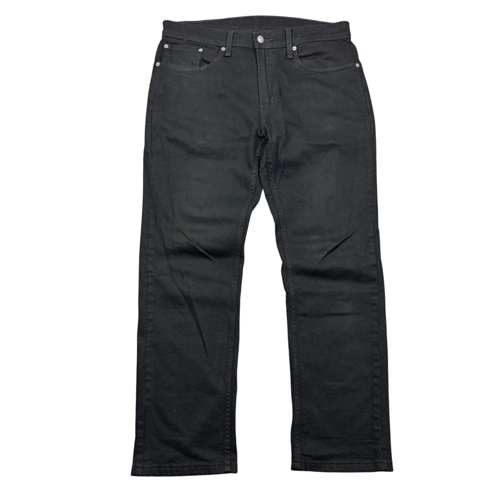 Levis 559 Relaxed Straight Jeans Mens 33x30 (35x29) Black Denim Grunge Skater